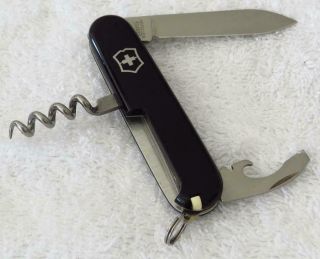 Victorinox Black 84mm Waiter Swiss Army Knife,