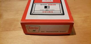 Vintage Sinclair Gasoline Dino Transister Radio Gas Pump NOS Case Box 3