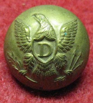 Eagle D Coat Size Button,  Dragoons Pre - Civil War,  Scovill,  20.  5mm