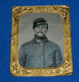 Civil War Soldier Tintype Ne Ohio Unidentified