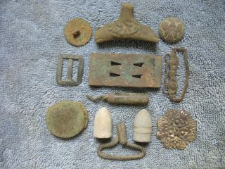 Dug Sash Buckle,  Relics From The Battle Of Haw 