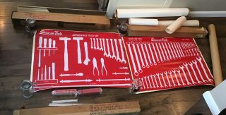 4 Nos Snap - On Tools Dealer Advertising Display Sign 32 " X 24 " Wrenches Tools