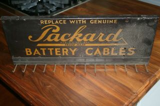 Vintage Packard Battery Cables Display Rack.