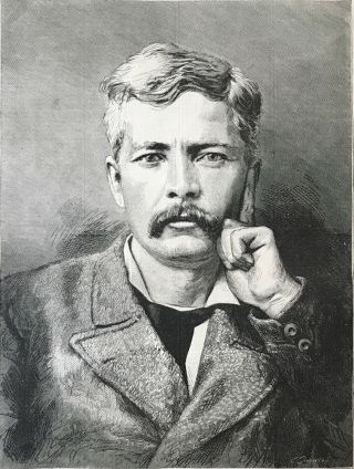 Portrait Of H.  M.  Stanley.  Harper’s 1878.