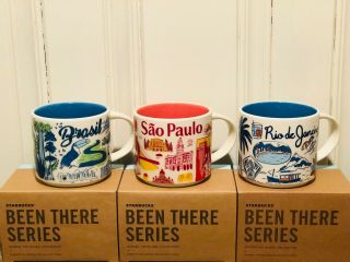 Starbucks Been There Series - Brazil,  São Paulo,  Rio De Janeiro,  Set Of 3 Mugs