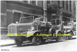 Fire Apparatus Photo 8x12 Fdny York City 1936 Walter Hose Wagon A1402
