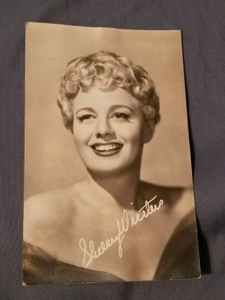 Shelley Winters 1950 Fanmail Postcard