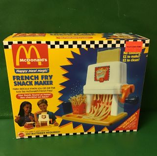 1983 Mcdonald’s Happy Meal Magic:”french Fry Snack Maker”nib By Mattel