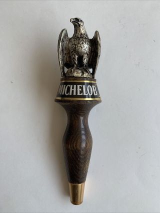 Vintage Anheuser - Busch Michelob Beer Wooden Long Tap Handle Eagle Man Cave