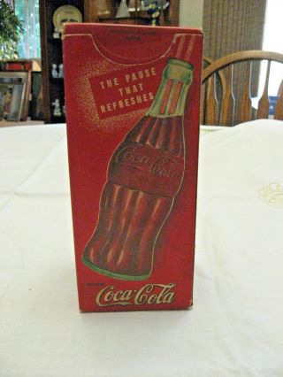 1930’s Boxed Coca Cola Carton Straws,  The Pause That Refreshes,