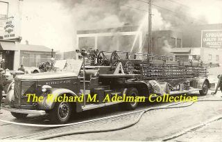 Fire Apparatus Photo 8x12 Philadelphia Pa Truck 16 1941 American Lafrance A1394