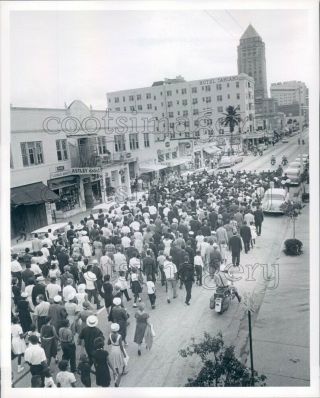 1963 Press Photo Civil Rights Mourning March 1960s Miami Florida