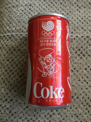 1988 Coca Cola Can From Korea,  Olympics Seoul 1988