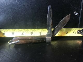 Kutmaster 260s Two Blade Vintage Pocket Knife Wood Handle