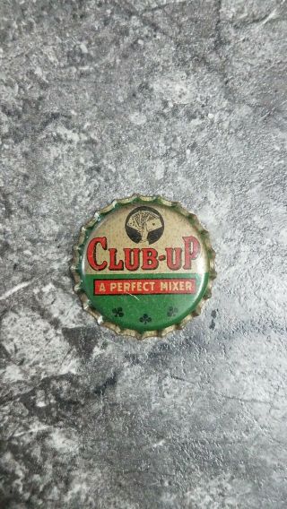 Club - Up A Perfect Mixer Soda Bottle Cap Cork - Lined Reading Pa