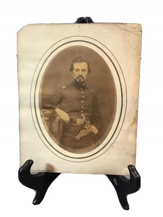 Photograph Civil War Soldier Captain William B Amsden 3rd Ohio Cavalry