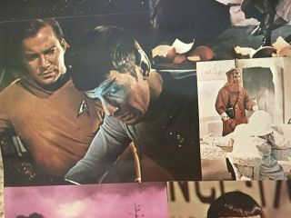 vintage 1976 STAR TREK Collage Poster William Shatner Leonard Nimoy PARAMOUNT 2
