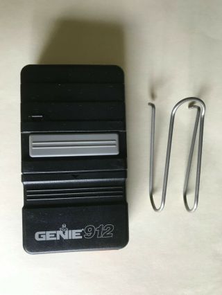 Vintage Genie Gt912 Garage Door Opener Remote Control Battery