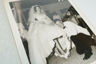 (s) Vintage Wedding Album With Black & White Photos Franklin County Ohio 1962