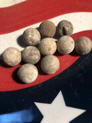 10 Dug Civil War 54 Cal Bullets For Mississippi Rifle