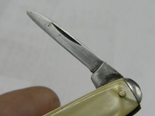 Knife " Schrade - Walden - Ny " - 1948 - 1973 - 3 Blade W/ Lg File - 3 - 1/8 " - 842