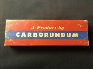Vintage Carborundum Combination Sharpening Stone 110 7x2x1 Box