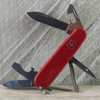Victorinox Small Tinker Swiss Army Knife Red 84mm Very Good Cond Edc Multi - Tool