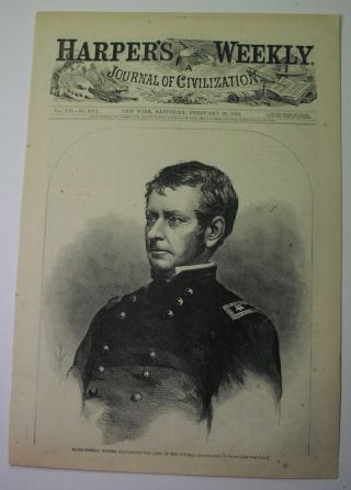 1863 - Gen.  Joseph Hooker,  Harper 