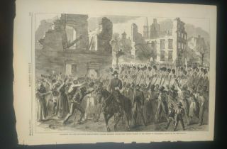 55th Massachusetts Colored Regiment Marching Through Charleston 1865