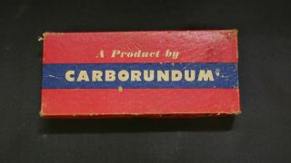Carborundum Sharpening Stone 5x2x3/4 Combination Vintage Box Knife Sharpening Us