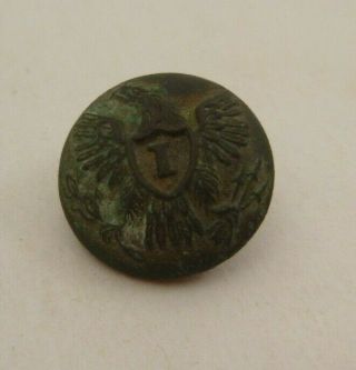 Antique Civil War Union Federal Eagle Infantry Military Button 18mm Brass Relic