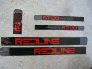 Real Nos Redline Decals St - 20 Series Three Bmx Cruiser Freestyle Vintage