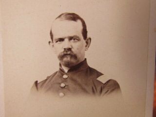 44th Massachusetts Infantry Lt.  Francis Bush Jr.  Cdv Photograph