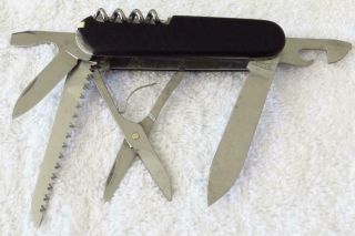 Victorinox Black Huntsman Swiss Army Knife,  POOR 2