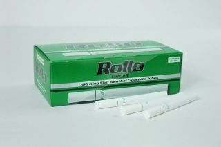 10000 Rollo King Size Green Menthol Tobbacco Cigarrette Filter Tube 8.  4mm Bulk