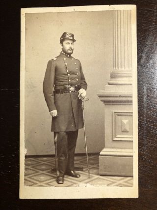 Civil War Soldiet Cdv Of Brig General James Durrell Greene