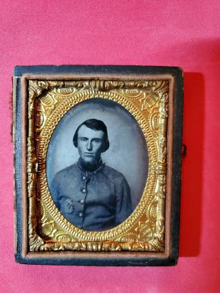 Confederate - South Carolina - 9th Plate Civil War Soldier Ambrotype