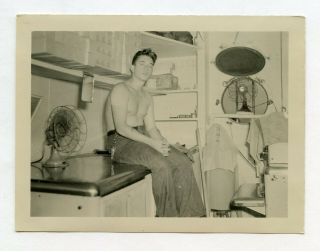 24 Vintage Photo Handsome Shirtless Soldier Boy Man Examination Snapshot Gay