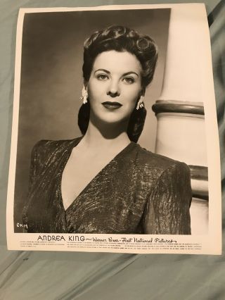 Andrea King Vintage 8x10 Photo 1940’s,  1950’s Warner Bros.  Studio Pic
