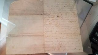 Civil War Letter - 39th Pa Co E Kia Mechanicsville Clarion Pa Dranesville