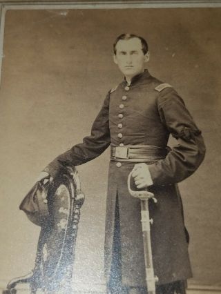 Circa 1860 Cdv Of Armed Civil War Soldier