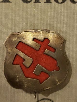 Civil War 9th Corps Badge 1st Division Red