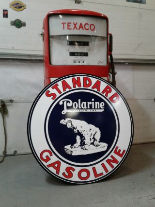 Classic 37 Inch Standard Polarine Gasoline Sign