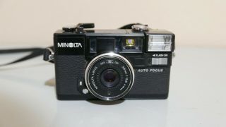Vintage Minolta Hi - Matic Af2 - M Point & Shoot 35mm Film Photo Camera