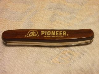 Vintage Advertising Pioneer Seeds 3 Blade Imperial Ireland Pocket Knife