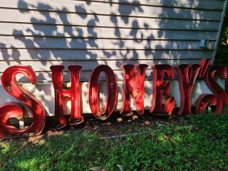 Shoneys Vintage Neon Sign Broken
