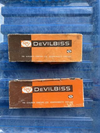 Two Vintage Devilbiss Part Spray Gun Cleaning Kits