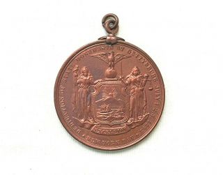 York Dedication Day Monument At Gettysburg July 1893 Medalion