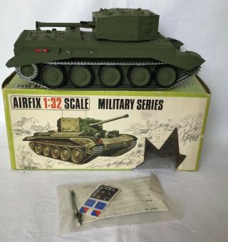 Vintage Airfix 70’s,  Boxed Cromwell Mk.  Iv Tank,  54mm Scale Painted Plastic.