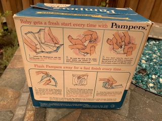 Vintage Over Night Pampers 12 Disposable Diapers For Babies Over 11 Pounds 3
